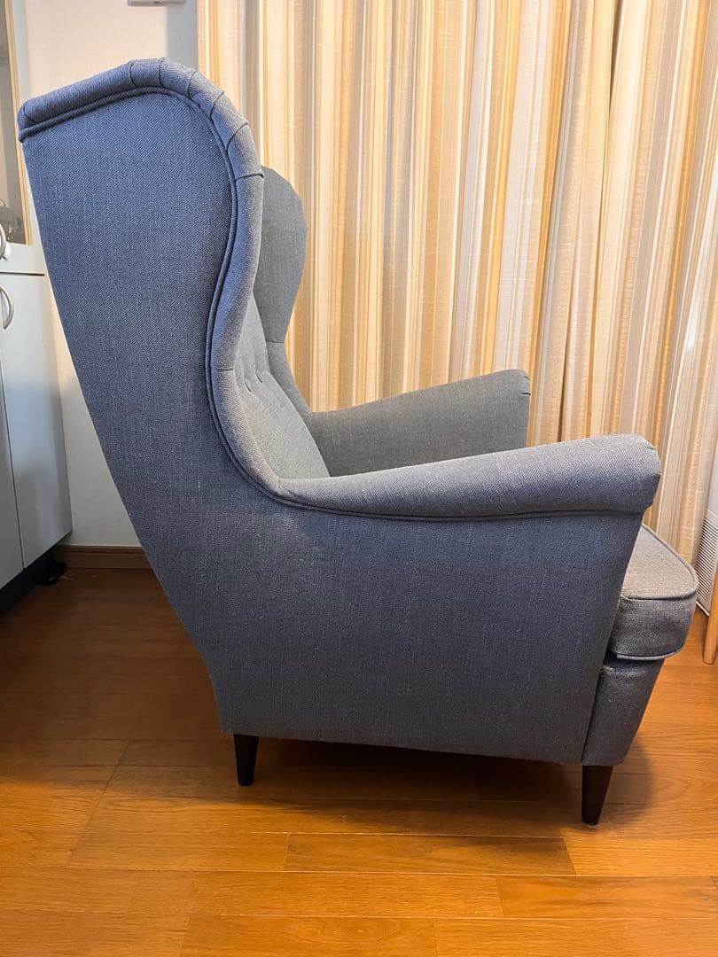 IKEA ストランドモン ウィングチェア　グレー※オットマン別出品あり