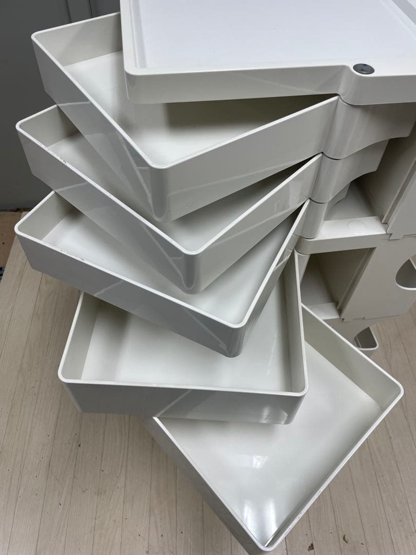 B-LINE ボビーワゴン3段 5トレイ ホワイト