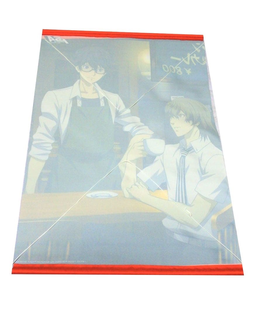 2種セット】ペルソナ5 アニメイト 連動特典 タペストリー 雨宮蓮 明智