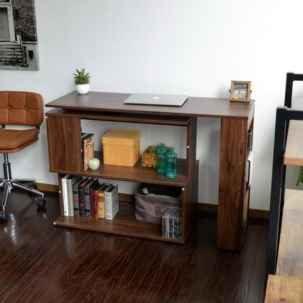 【新品・送料無料】パソコンデスク L字型 コーナー 回転式 幅150cm