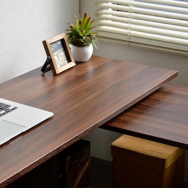 【新品・送料無料】パソコンデスク L字型 コーナー 回転式 幅150cm