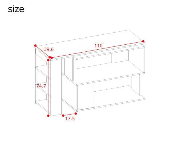 【新品・送料無料】パソコンデスク L字型 コーナー 回転式 幅150cm