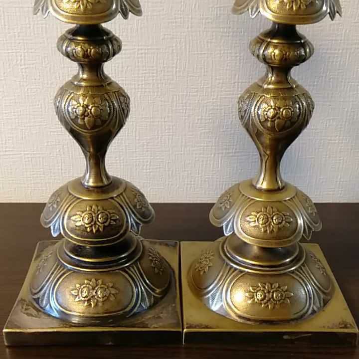 【激レア】シャバット(安息日)用のキャンドルスタンド　アンティーク　ユダヤ　燭台