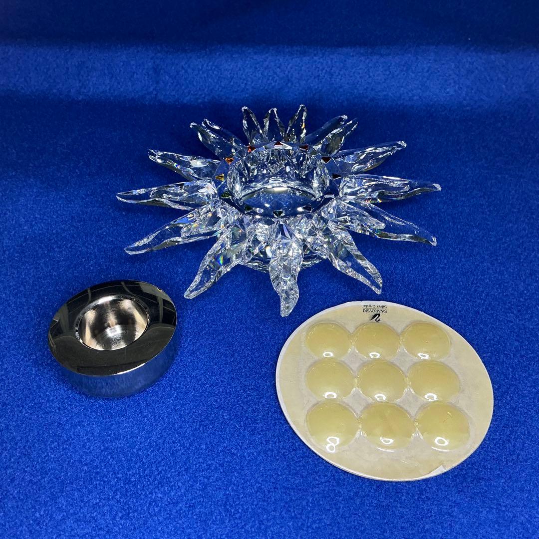 クリスタル 太陽形オブジェ 付属品付き