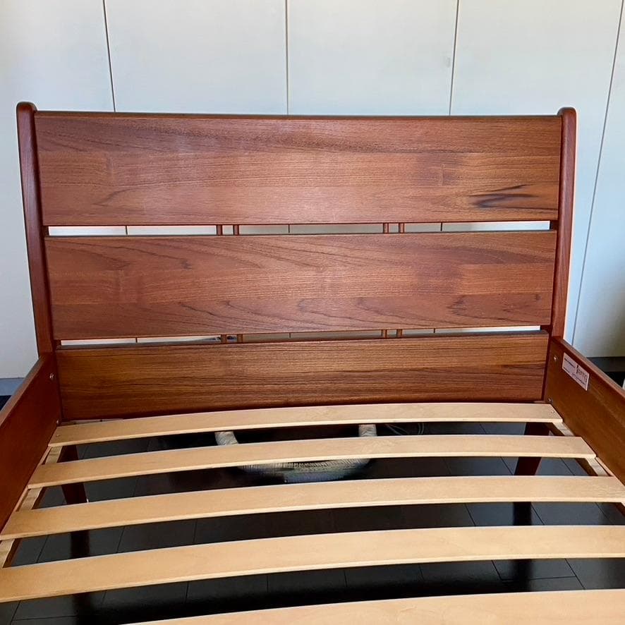 【gon】北欧家具torringチーク材シングルベッドフレームすのこ付き