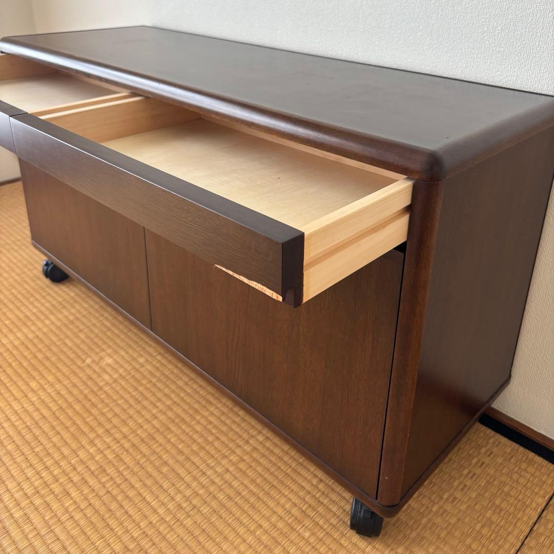 キャスター付き　木製　引出し　キャビネット