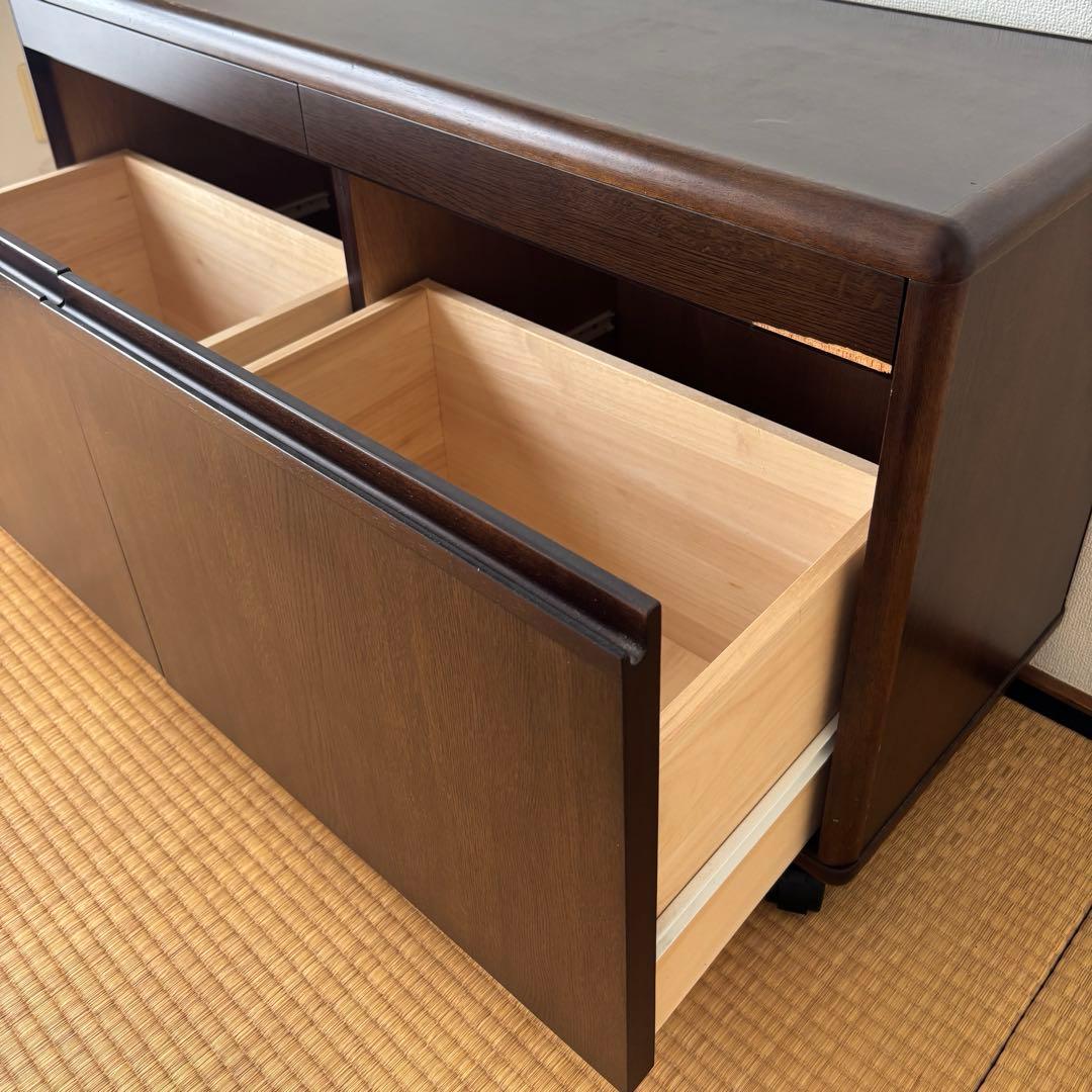 キャスター付き　木製　引出し　キャビネット