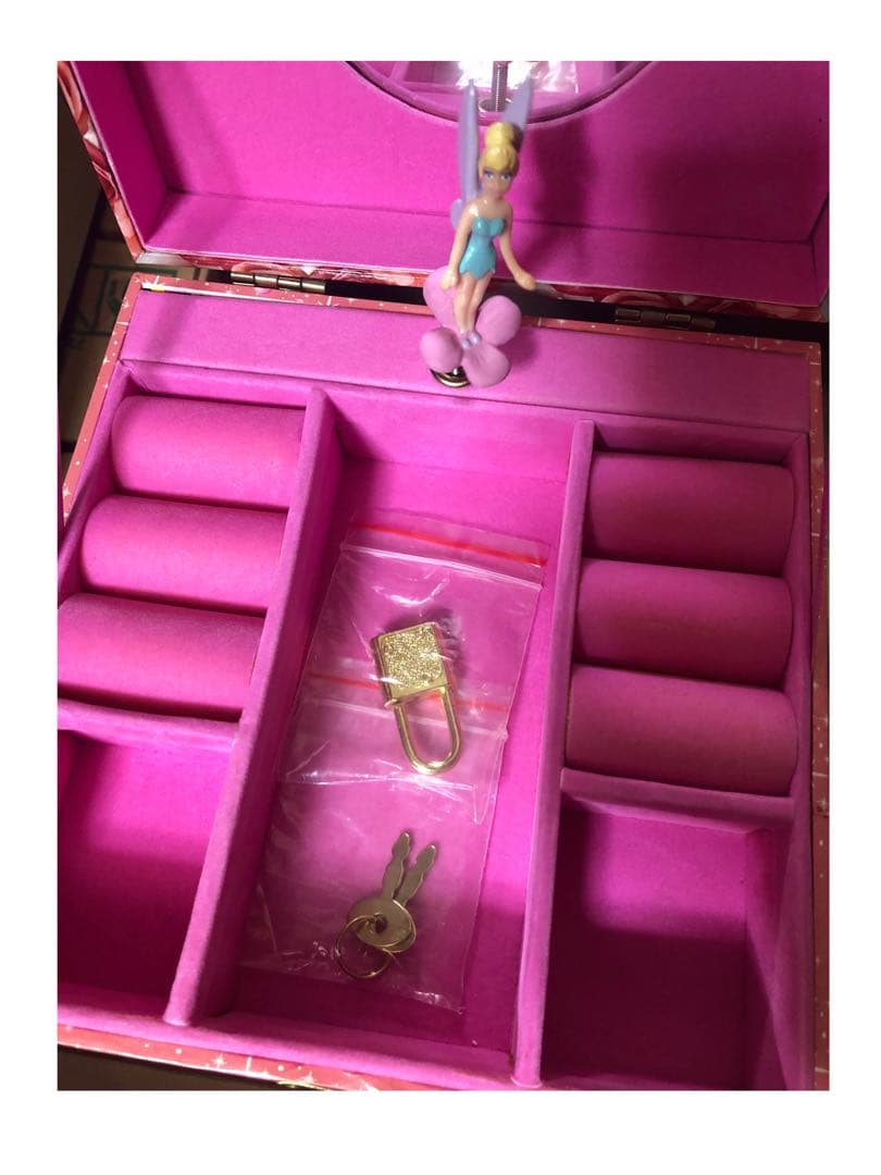 ディズニーストア＊ティンカーベル アクセサリー ジュエリーケース オルゴール