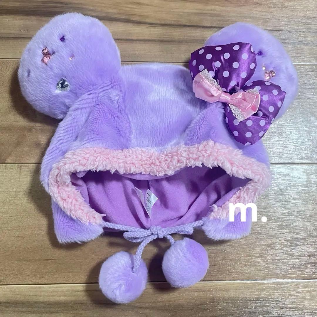 ディズニー ミニー 紫 パープル ファンキャップ 被り物 - メルカリ