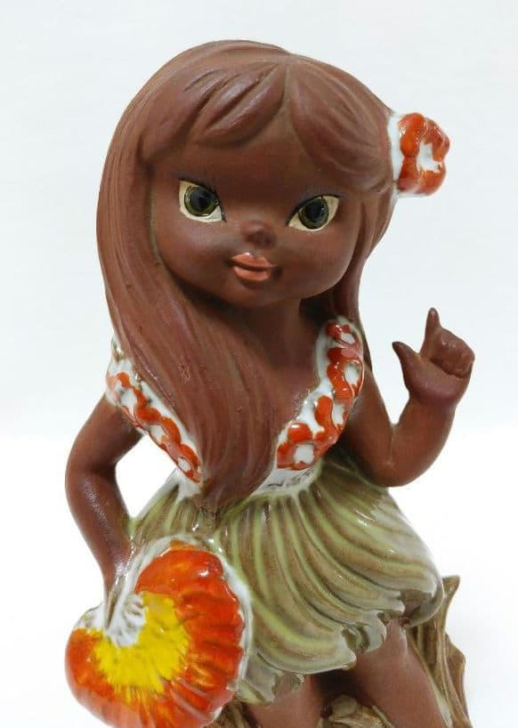 ハワイアン人形 フラドール置物❤︎1960年ハワイアンティーク・オリジナル人形