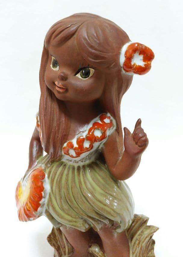 ハワイアン人形 フラドール置物❤︎1960年ハワイアンティーク・オリジナル人形