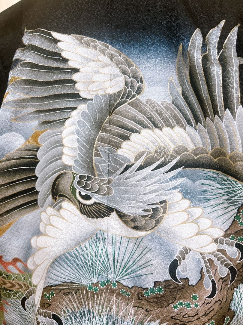 鷹！龍！富士♡七五三　5歳　男の子　セット　一式　黒×ゴールド