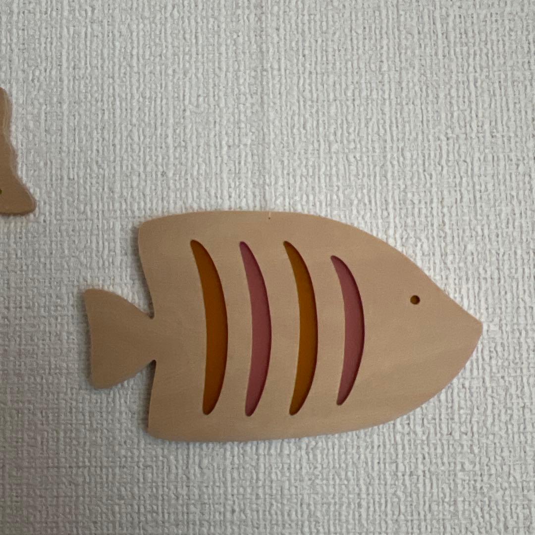 木製魚型モビール　おもちゃ美術館