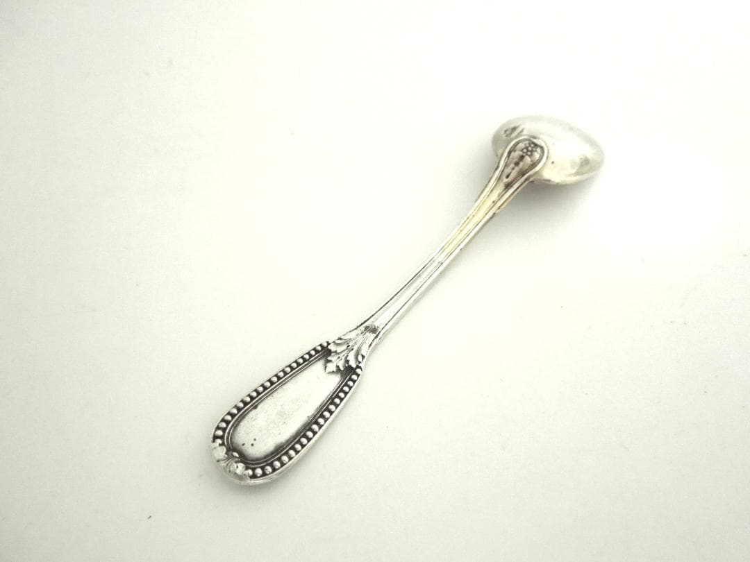 ピュイフォルカ　シルバーソルトスプーン　Puiforcat 純銀