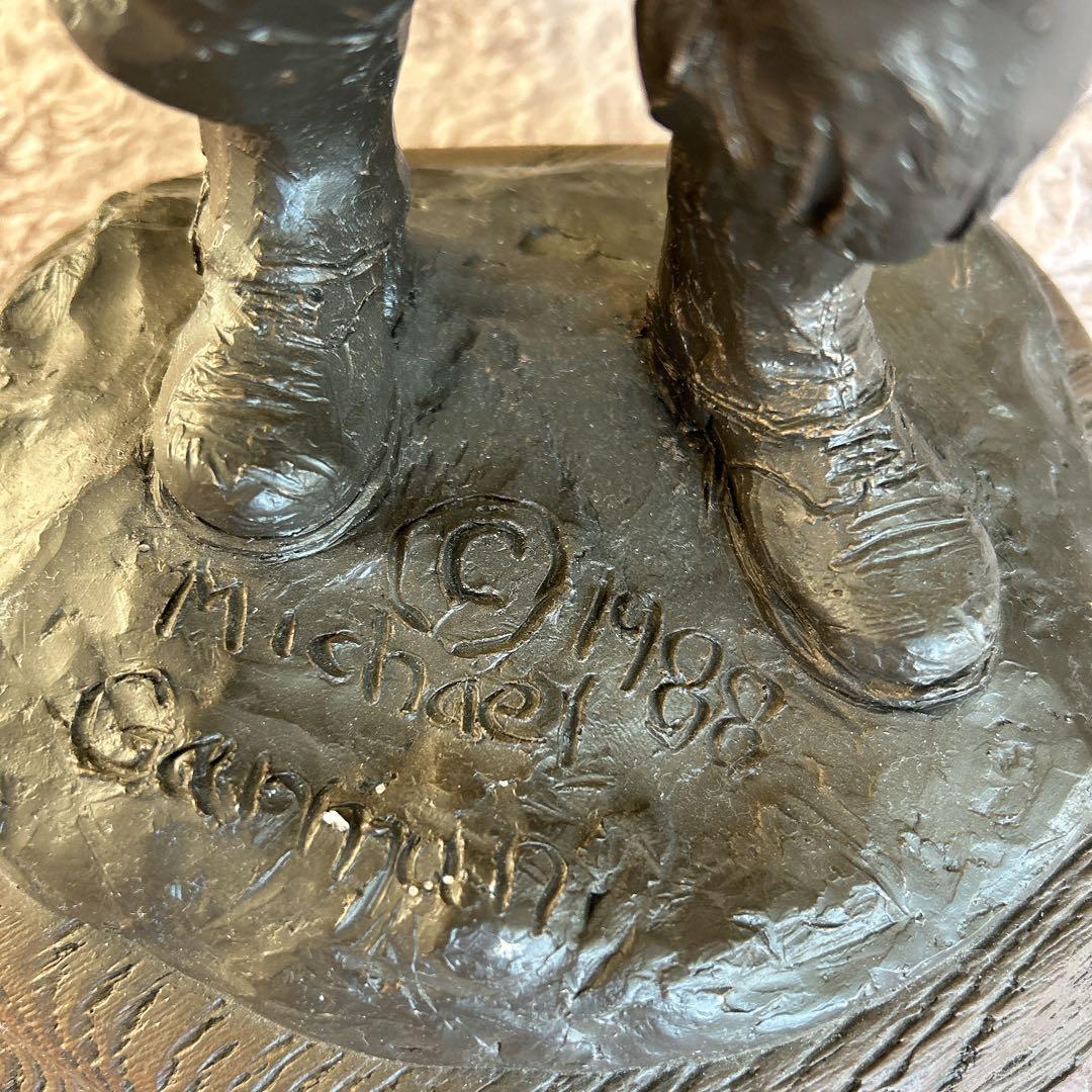 彫刻家 マイケルガーマン氏作 アンティーク彫刻 アメリカンインテリア