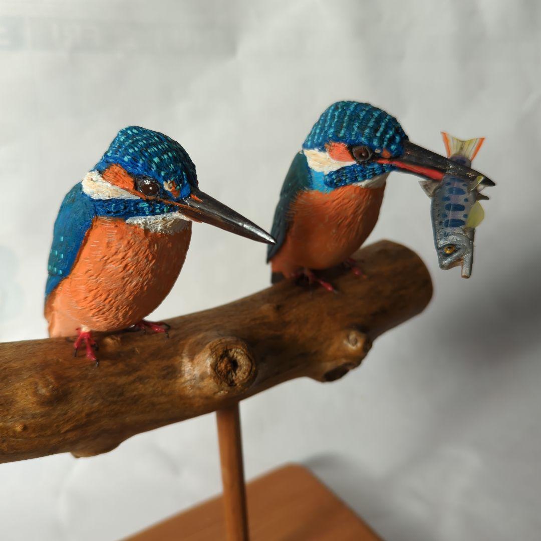 カワセミのバードカービング - メルカリ