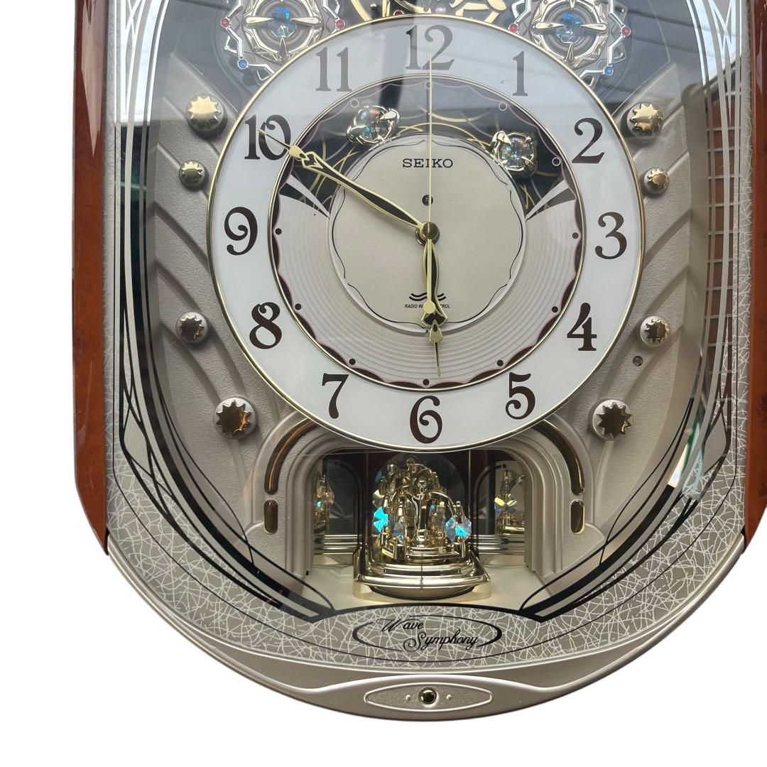 【メ1216-48】SEIKO Wave Symphonyメロディ掛け時計