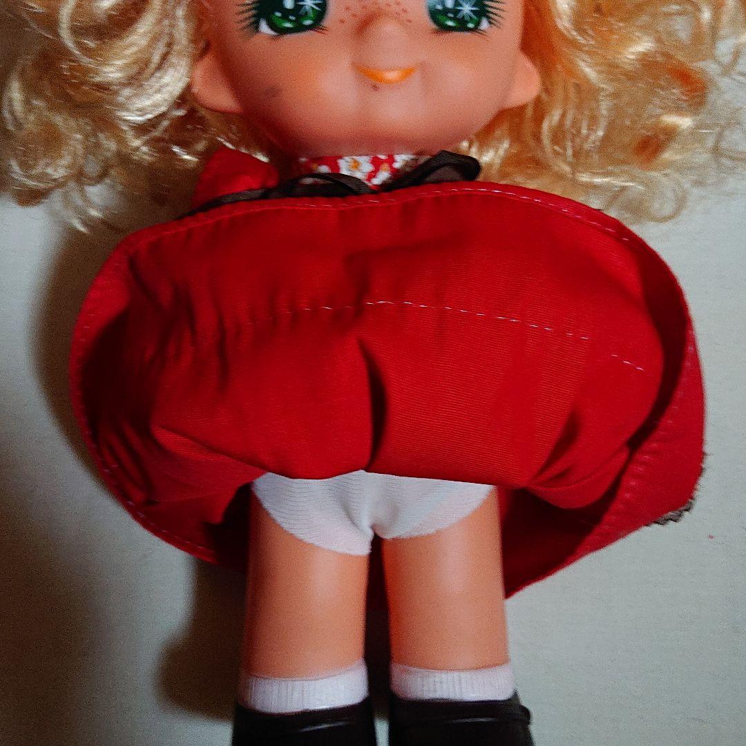 値下げしました　昭和レトロ キャンディキャンディ立ちお人形 レッド ①