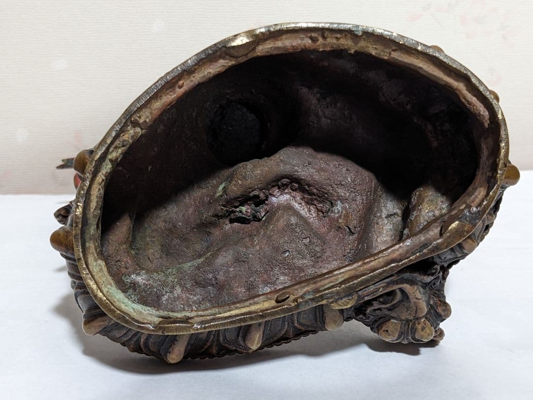 ♢チベット仏教 観音菩薩坐像 中国 古美術品 古玩 仏教美術 仏像 唐金