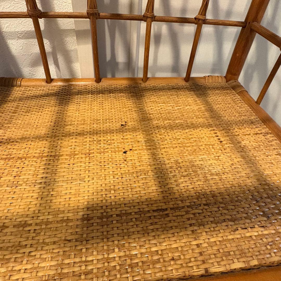 昭和レトロ アーチ型 3段ラタンラック オープンシェルフ 飾り棚 ディスプレイ