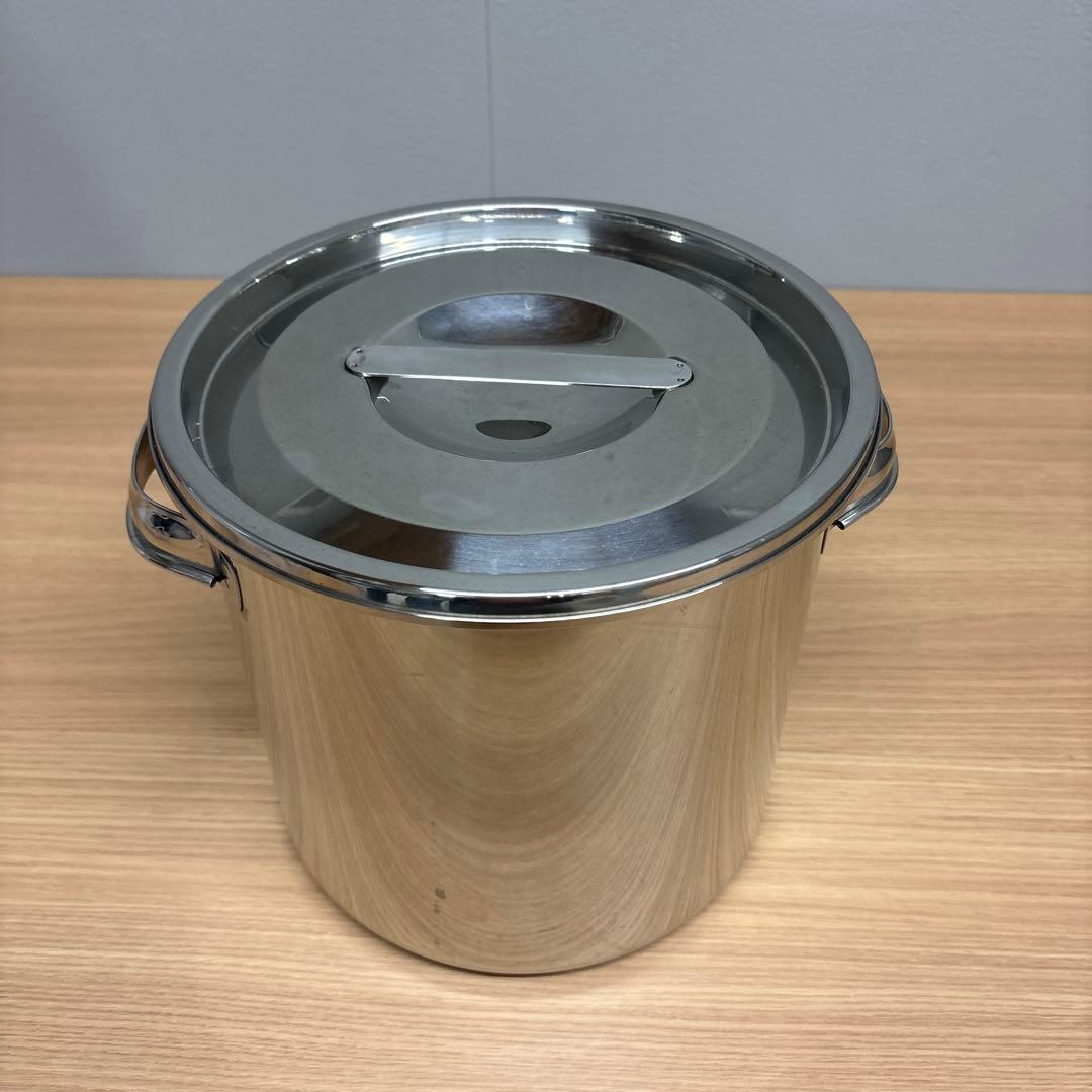 ステンレススチール 寸胴鍋 蓋付き 大容量　２個セット