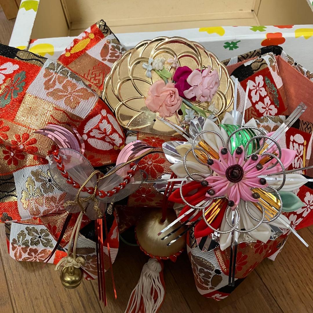 昭和レトロ 京ちご 結び帯 子供用 着物 和装小物 七五三参り お祝い