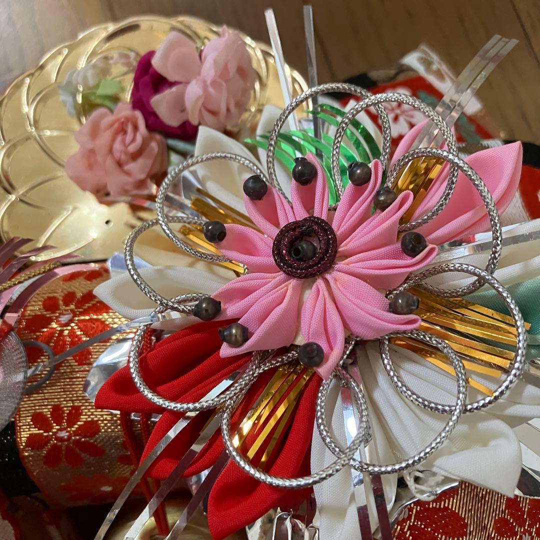 昭和レトロ 京ちご 結び帯 子供用 着物 和装小物 七五三参り お祝い