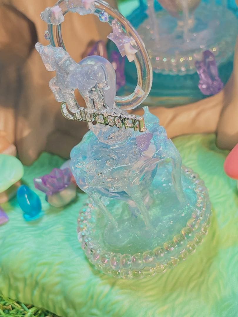 不思議な森の不思議なモノ ユニコーンの涙の噴水ウォーターブルー