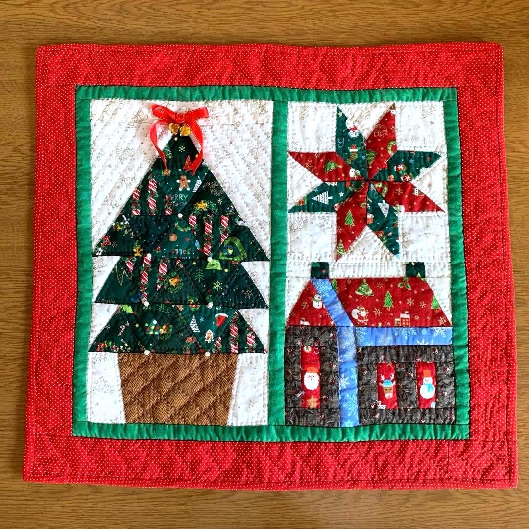 パッチワークキルトタペストリー【クリスマス】・ハンドメイド - メルカリ