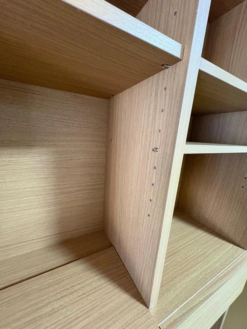 【完成品・送料込み】木製本棚 飾り棚 スリムデザイン たのメル便