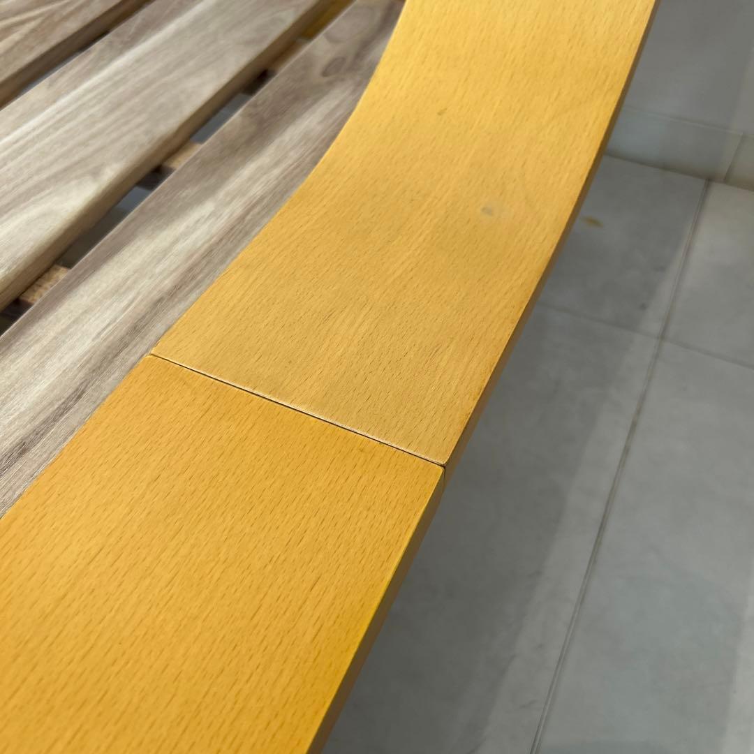 新品・アウトレット★ワイドダブル ベッドフレーム シンプル すのこ