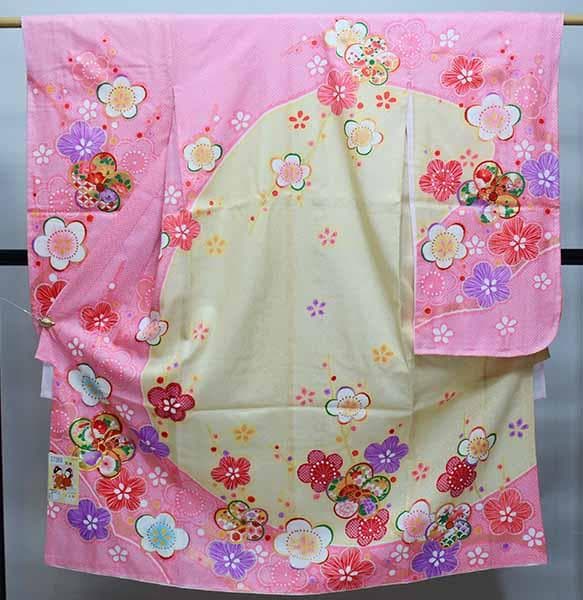 七五三 七歳 女児 正絹 着物フルセット 着物は陽気な天使 NO37369