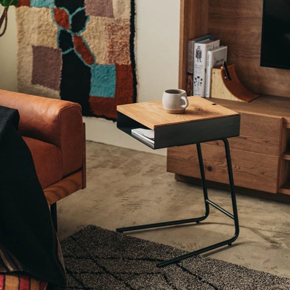 【美品】unico ウニコ ADDAY(アディ) サイドテーブル