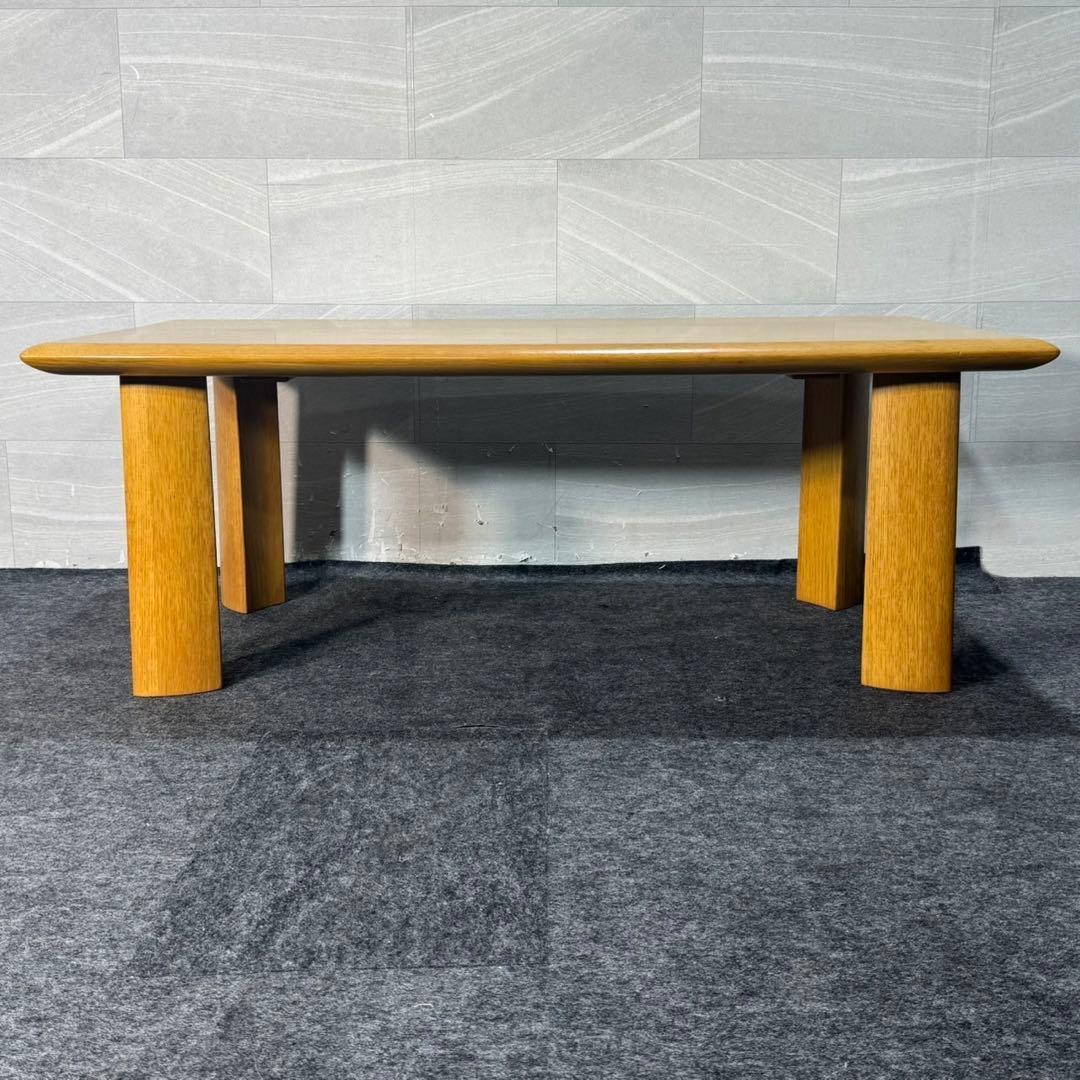 SHIRAKAWA リビングテーブル 無垢材 幅120 ローテーブル d4608