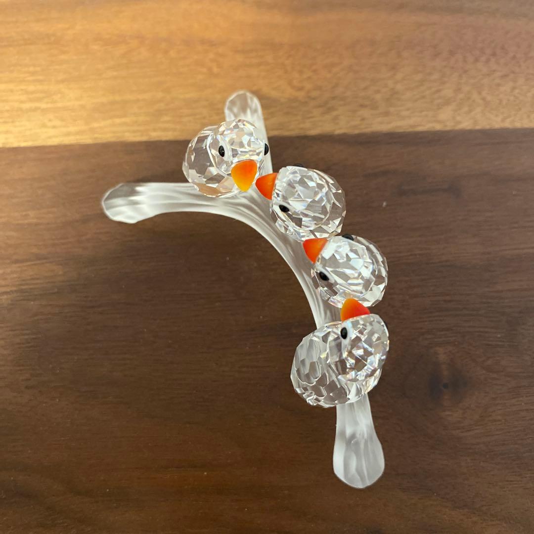 スワロフスキー置物　鳥　インコ
