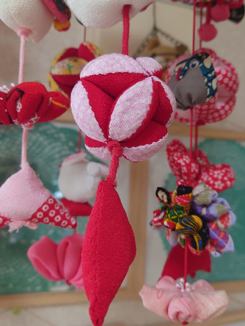 極美品 ハンドメイドひでばあちゃん作の縁起物のつるし雛 No.2