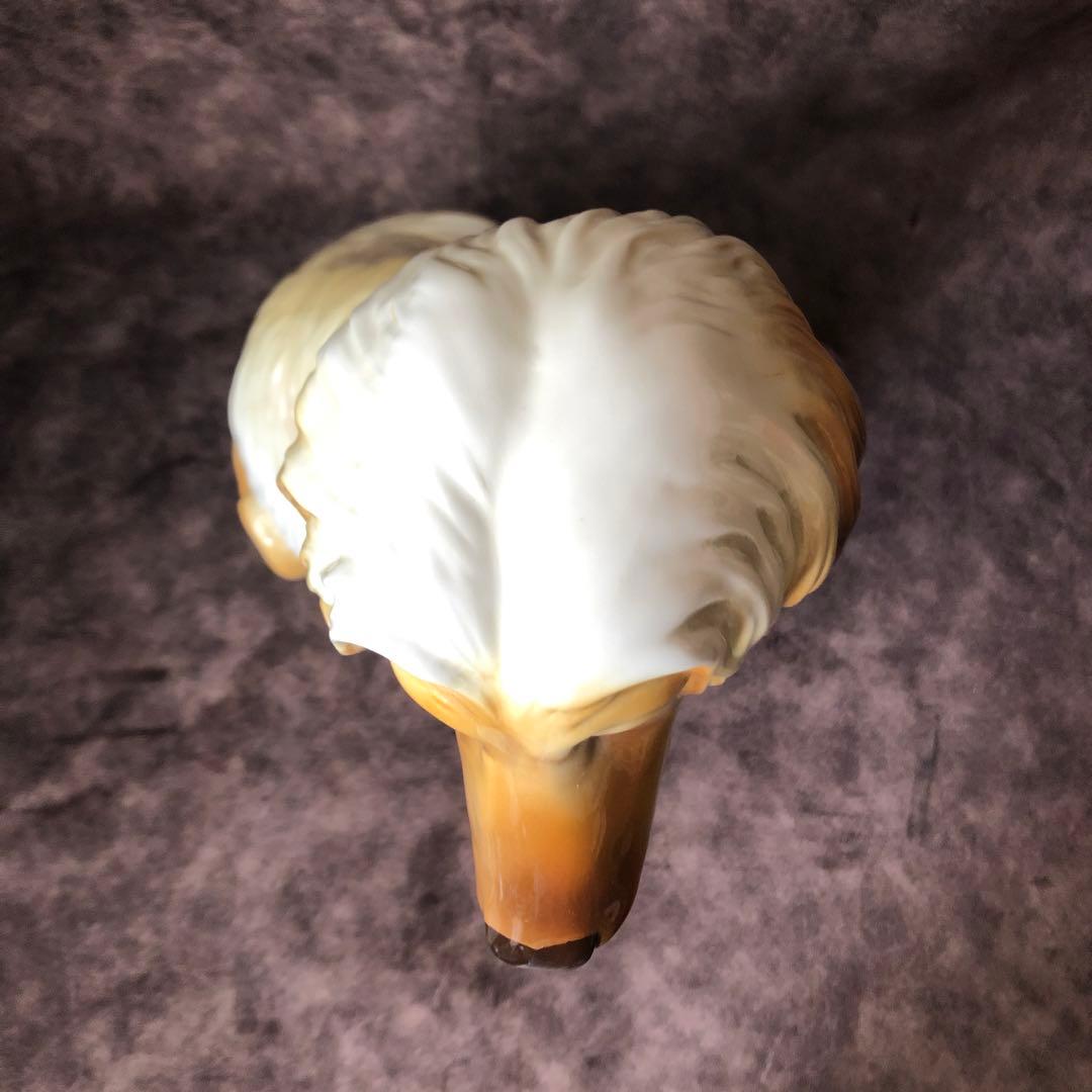 《ヴィンテージ 》アフガンハウンド 38㎝ 陶器製 犬 置物 加藤工芸