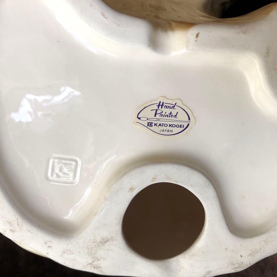 《ヴィンテージ 》アフガンハウンド 38㎝ 陶器製 犬 置物 加藤工芸