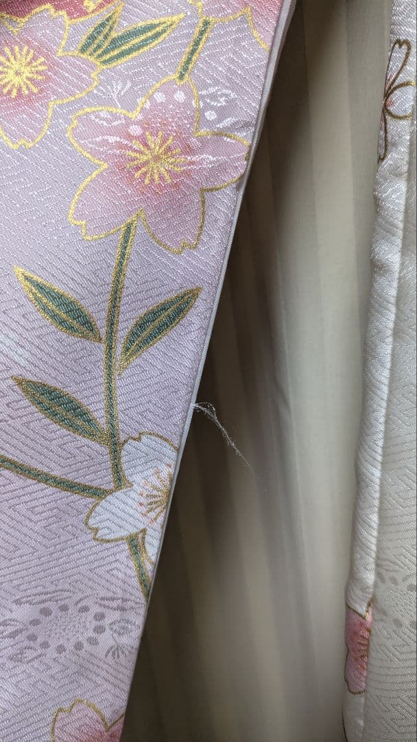 七五三　晴れ着セット 花柄刺繍　ピンク