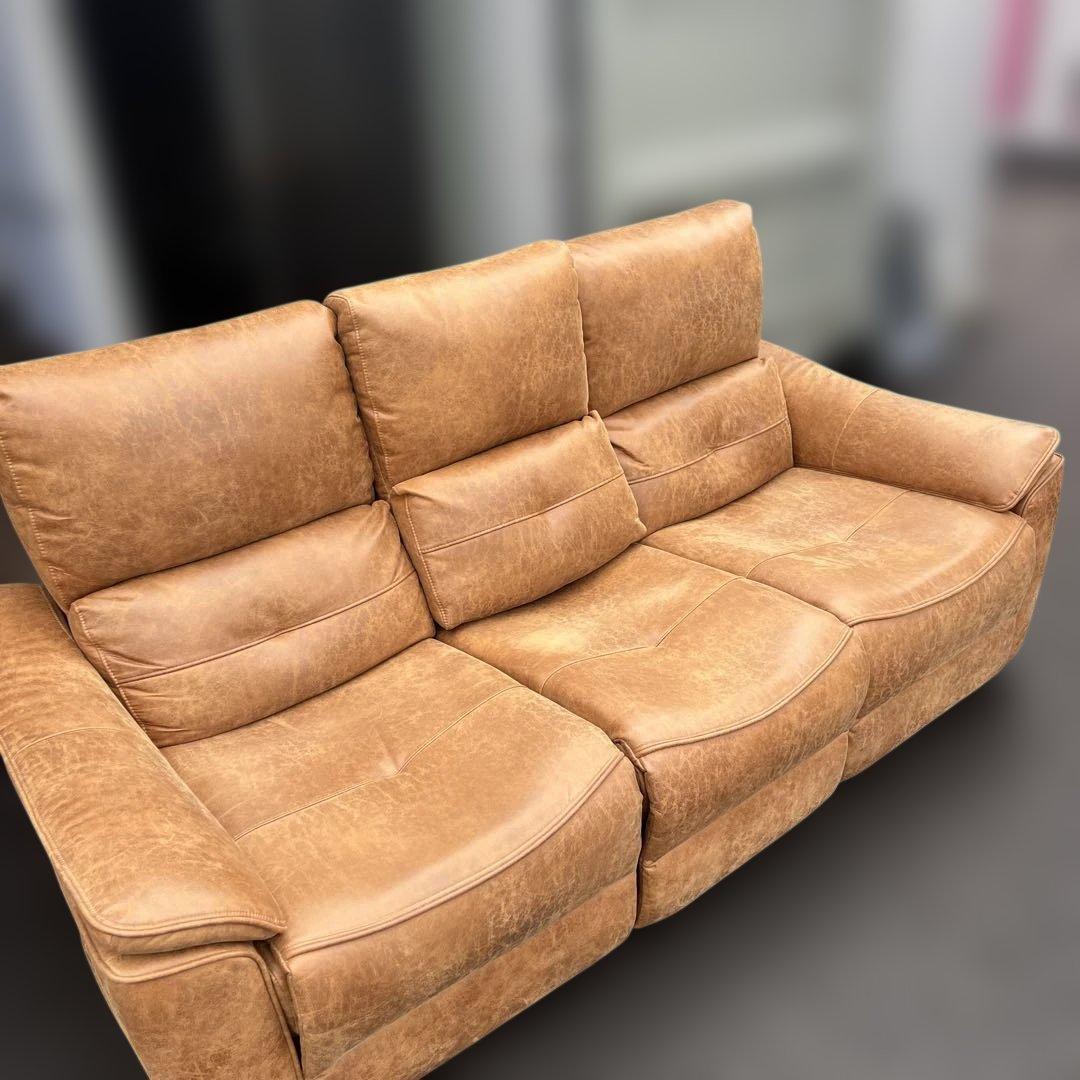 ⭐︎極美品/関家具 /３人掛け/北欧 /リクライニング電動ソファー /定価35万