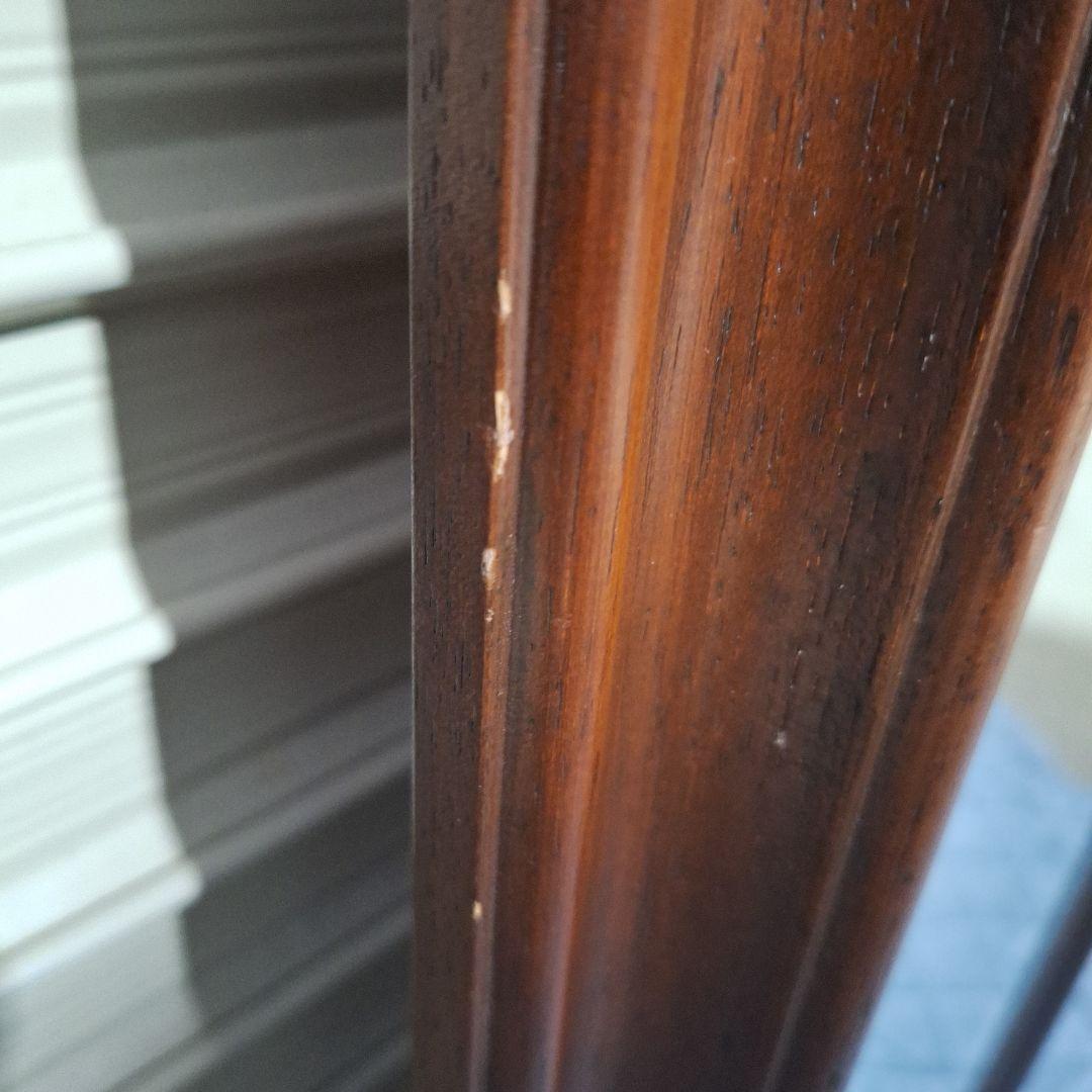 イタリア製 木製 壁掛け 鏡 ウォールミラー アンティーク調 ヴィンテージ