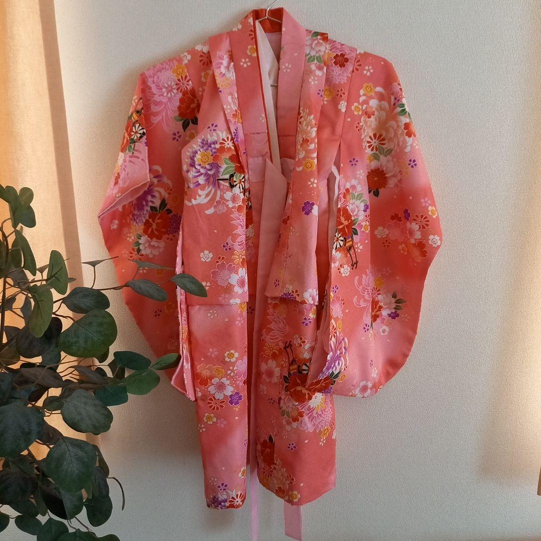 七五三　女の子　着物　被布セット　3歳