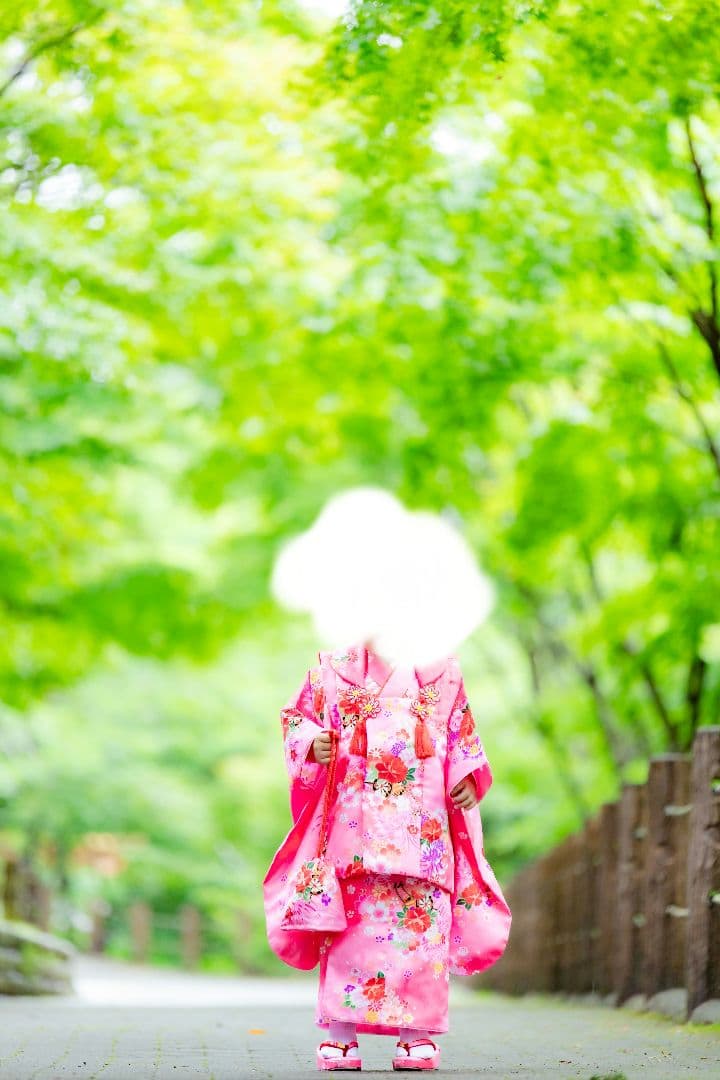 七五三　女の子　着物　被布セット　3歳