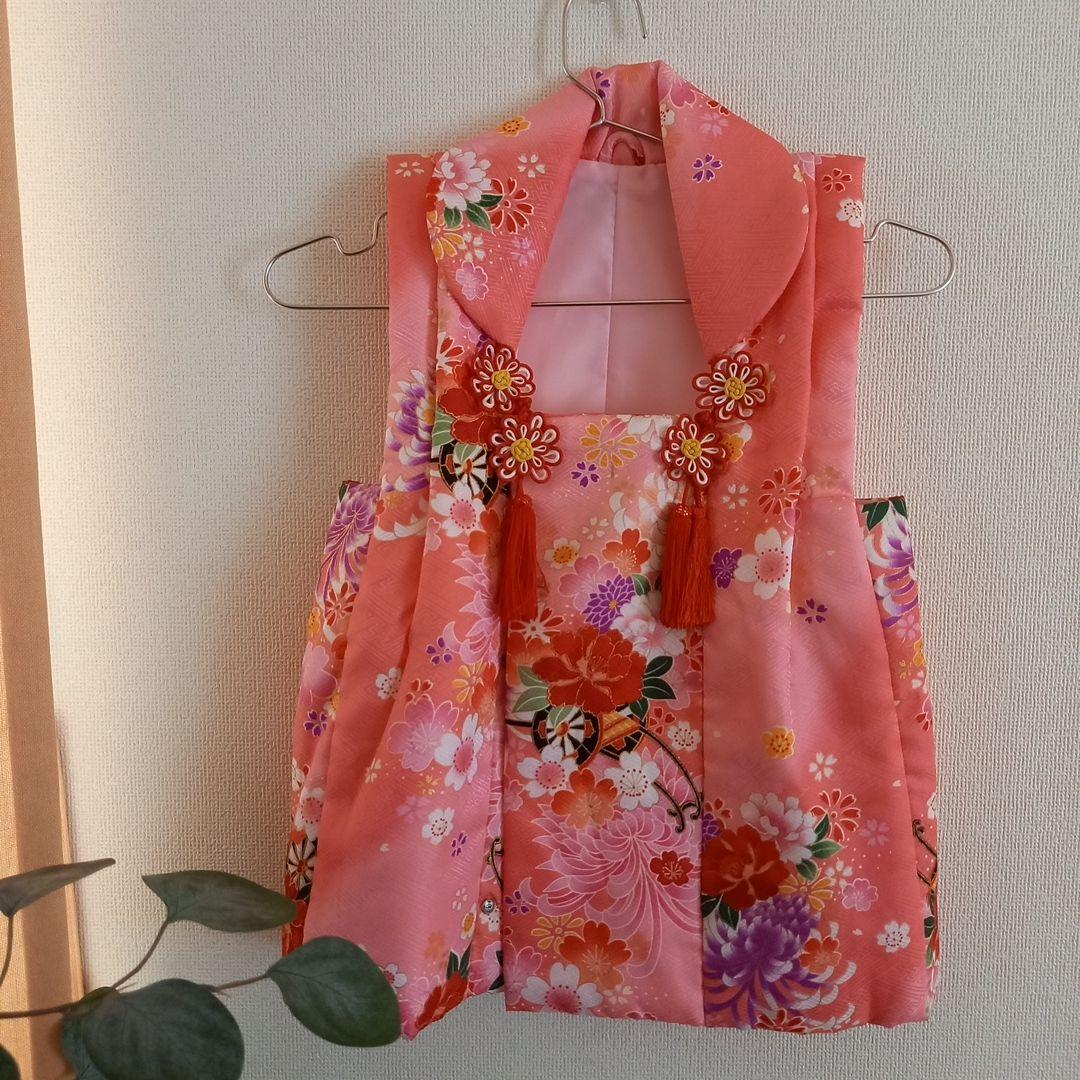 七五三　女の子　着物　被布セット　3歳