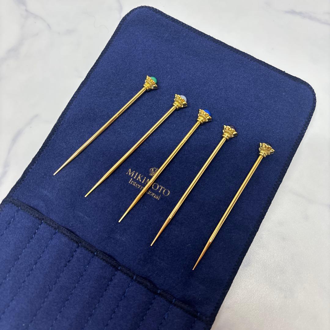 0401 ミキモト　半貴石　フルーツピック　希少　未使用　※値下げ不可.