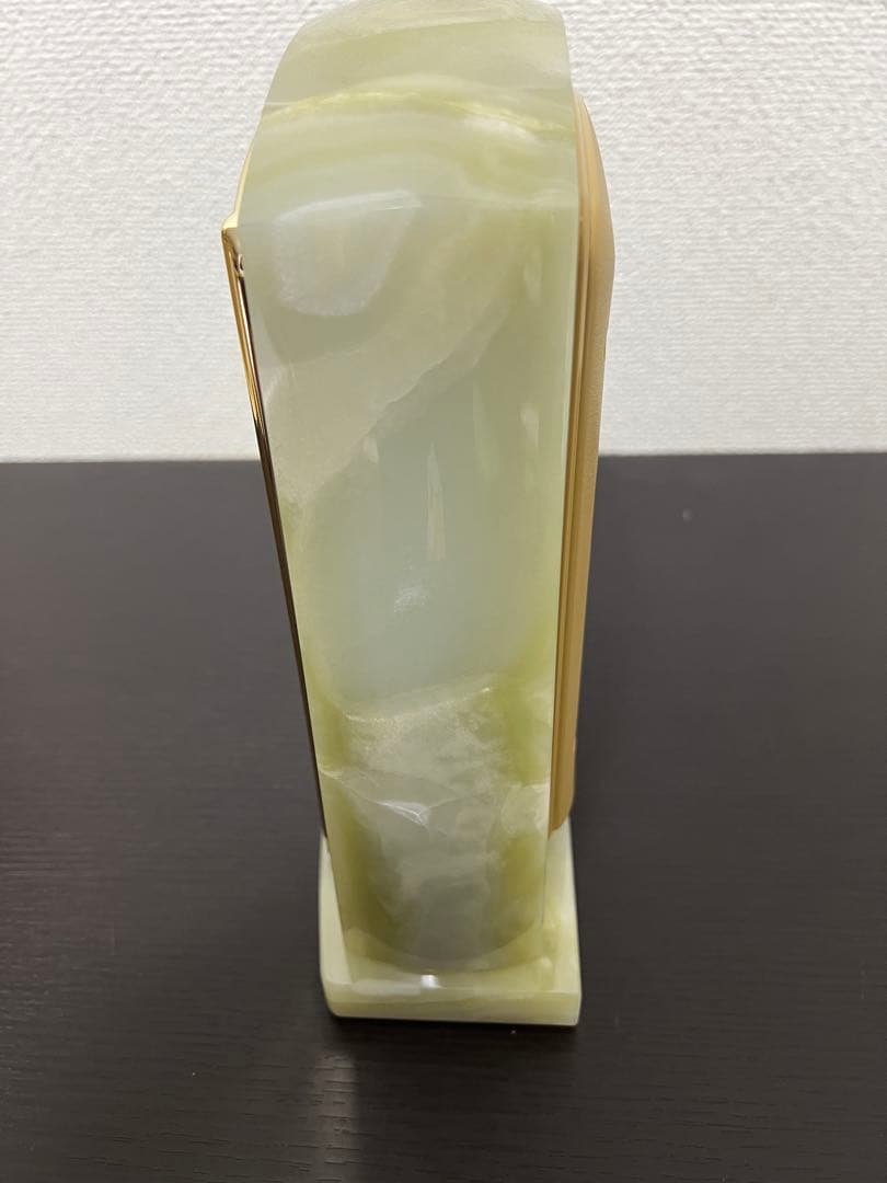 セイコークロック　BY223M　電波置時計　オニキス枠　豪華