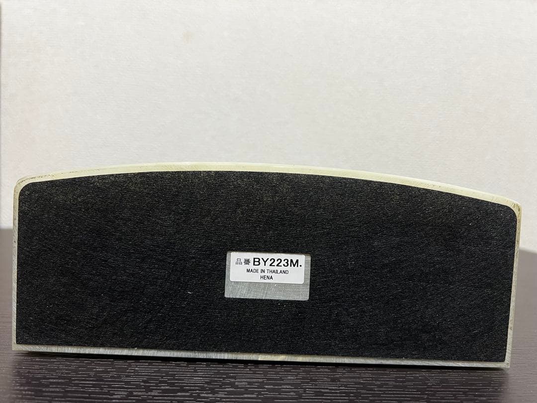 セイコークロック　BY223M　電波置時計　オニキス枠　豪華