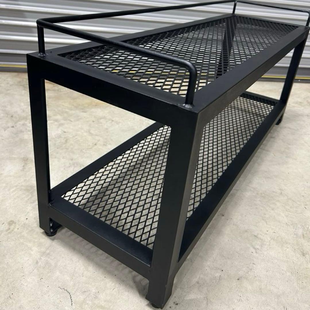 アイアンシェルフ 2段 シューズラック 植物棚 ベンチ 受注生産