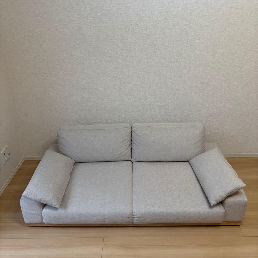 VENTOTA ローソファー 2人 掛け 幅150cm ベージュ