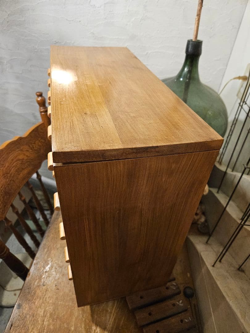 引き出し　多段　ラック　棚　たくさん　木製　収納　昭和レトロ　アンティーク